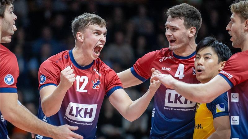 Die Lüneburger Volleyballer stehen im Finale um den DVV-Pokal. (Archivbild)
