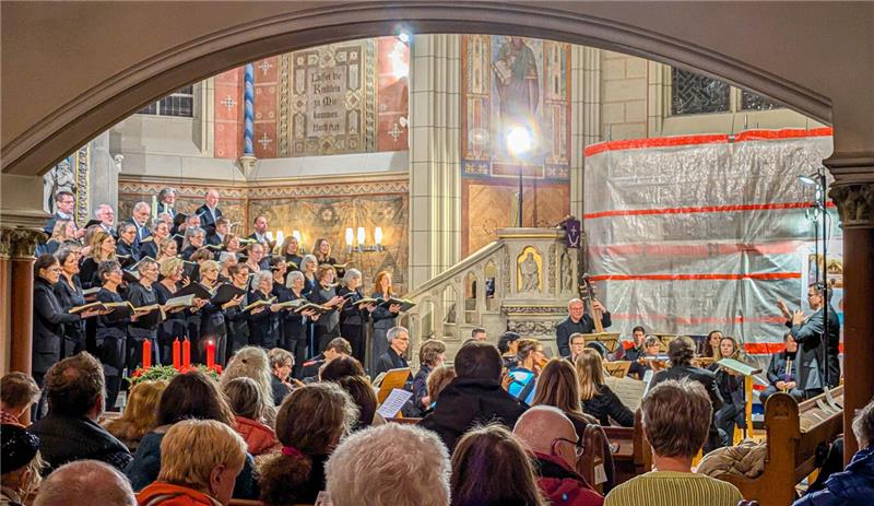 Die Lutherkirche ist nach Sanierungsarbeiten erst seit wenigen Tagen wieder für Gottesdienste und Konzerte wie das Weihnachtsoratorium geöffnet.