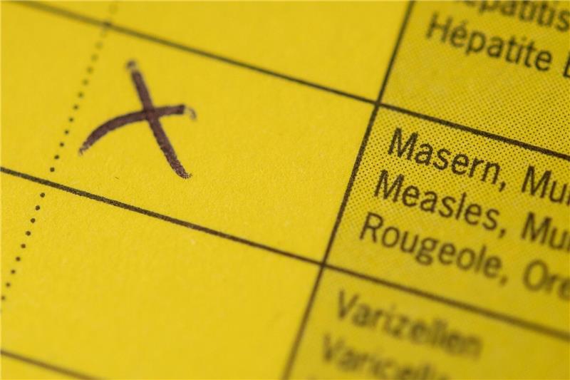 13 Masernfälle in Niedersachsen seit Jahresbeginn bekannt Die Masern-Impfung ist in einem Impfpass angekreuzt.