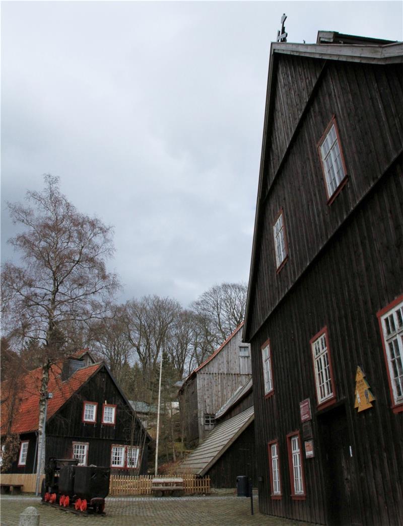 Hohe Auszeichnung für die Grube Samson Die Mitarbeiter der Grube Samson bekommen die Auszeichnung „Bildung für nachhaltige Entwicklung“ (kl. Bild v.l.): Eckhard Trübel, Christian Barsch, Victoria Dietrich, Hans-Günter Schärf und Andrea Daniel. Fotos: Potthast