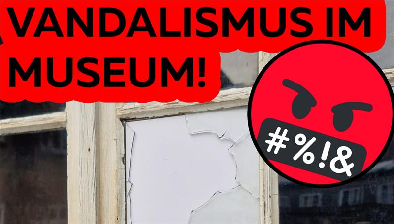 Eine zerbrochene Glasscheibe