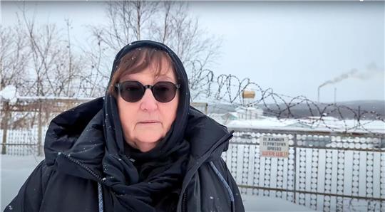 Die Mutter des in Haft gestorbenen Kremlgegners Nawalny, Ljudmila Nawalnaja.