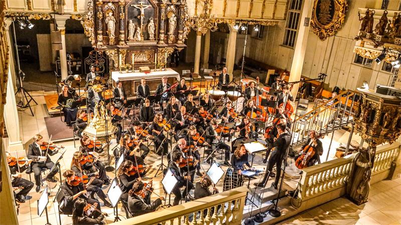 Die NDR Radiophilharmonie in der Marktkirche.