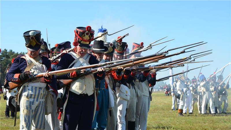 Göhrdeschlacht will auf Kriegsschrecken aufmerksam machen Die Nachstellung der Göhrdeschlacht von 1813 findet in der Göhrde östlich von Lüneburg statt. (Archivbild)