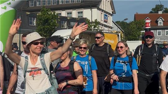 Die Neue Mitte in Braunlage ist Start- und Zielbereich für die Teilnehmer am Brockenaufstieg.