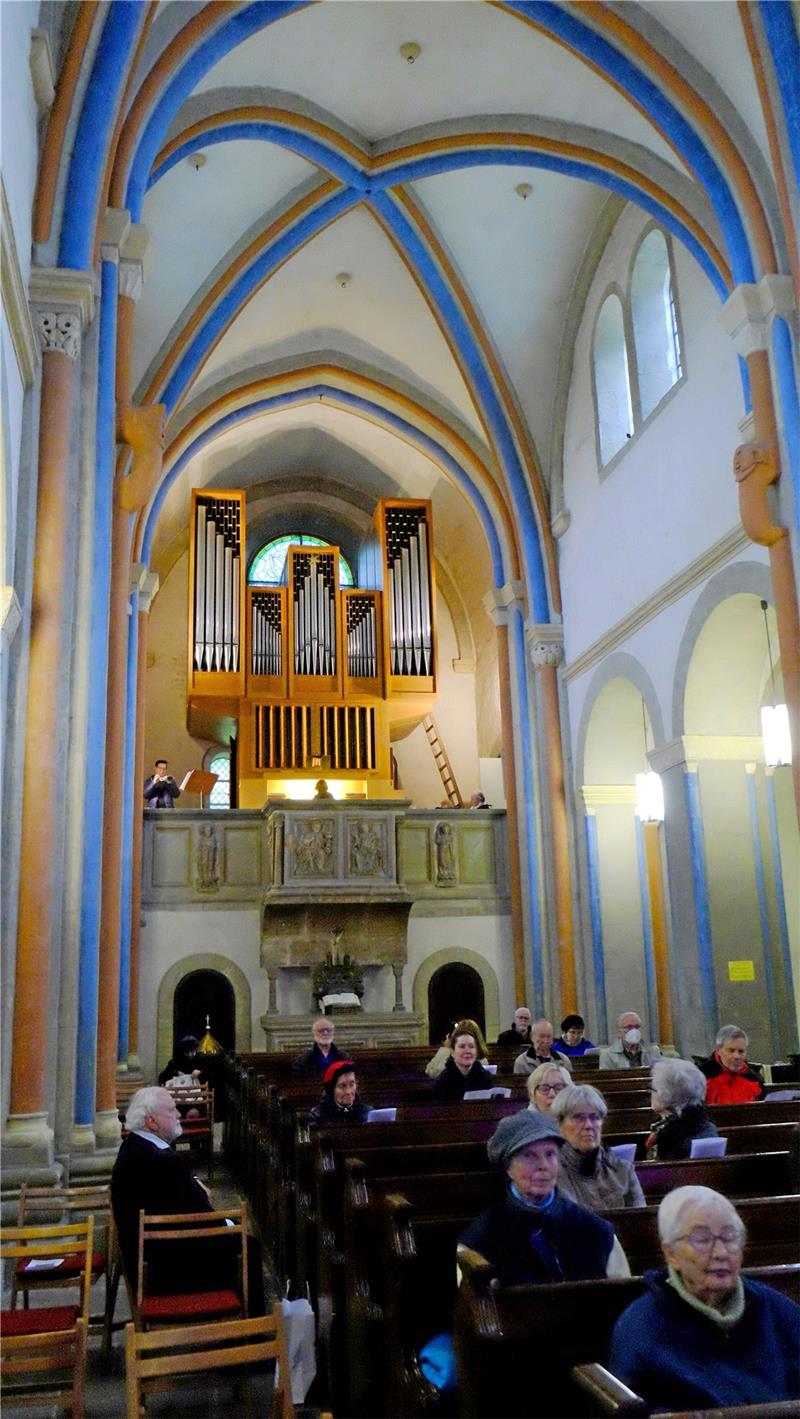 Die Neuwerk-Gemeinde feiert das 50-jährige Jubiläum ihrer Kirchenorgel. Am 23. April 1972 wurde das neue Instrument vom weltbekannten Organisten, dem erblindeten Professor Helmut Walcha, in einem Festgottesdienst eingeweiht. Die Orgel verfügt über 26 Register auf zwei Klaviaturen nebst Pedal . Seither tut sie ihren Dienst in Gottesdienst und Konzert. Foto: Zietz