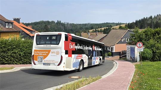 Bus in der Oberstraße.