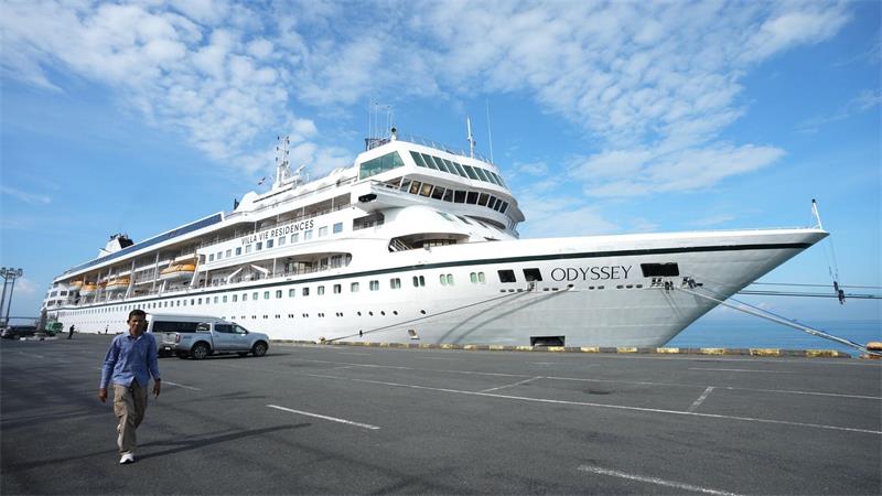 Die „Odyssey“ liegt seit Ende vergangener Woche in Kambodscha.