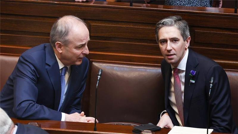Irlands Mitte-Rechts-Regierung braucht neuen Bündnispartner Die Parteien von Simon Harris und Micheál Martin wollen ihre Zusammenarbeit fortsetzen. (Archivbild)