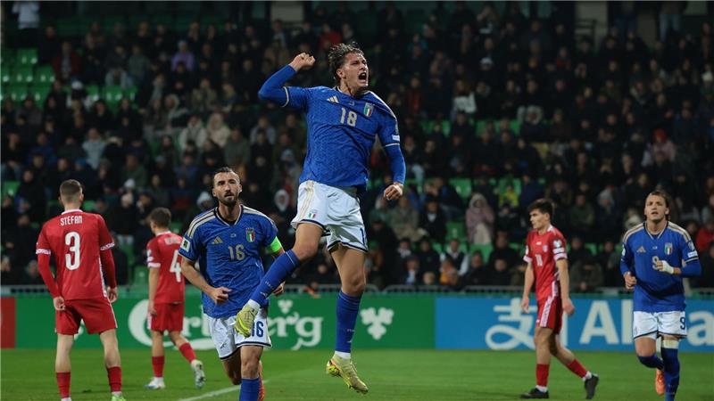 Die Partie gegen die Republik Moldau entschied Italien spät.