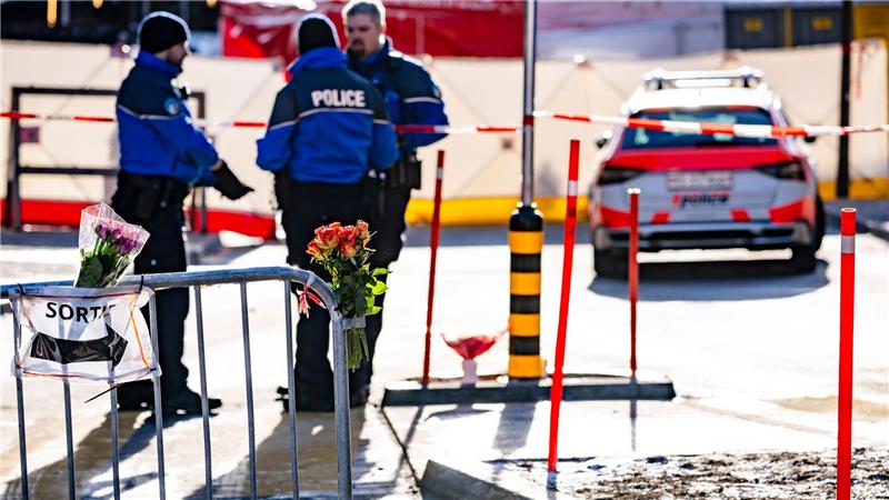 Die Polizei sperrte den Unglücksort weiträumig ab. 