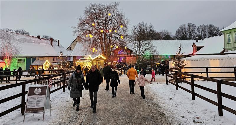 Die Premiere: "Advent im Gestüt" mit Markttreiben auf dem Hof und viel Kunsthandwerklichem in den einstigen Stallungen. Foto: Potthast