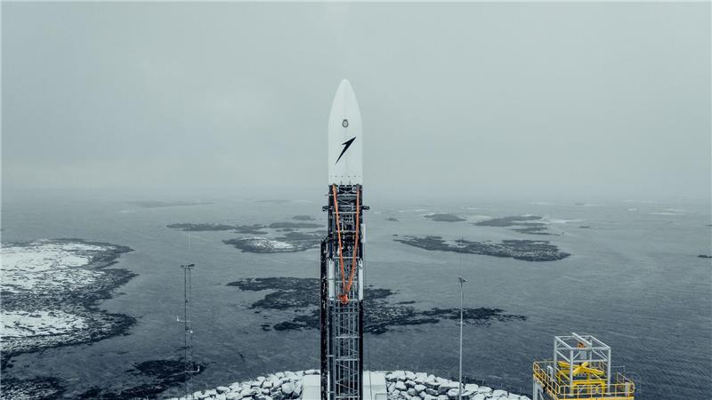 Die Rakete von Isar Aerospace. (Handout)
