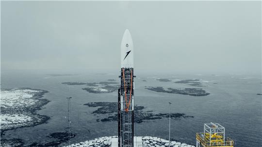 Die Rakete von Isar Aerospace. (Handout)