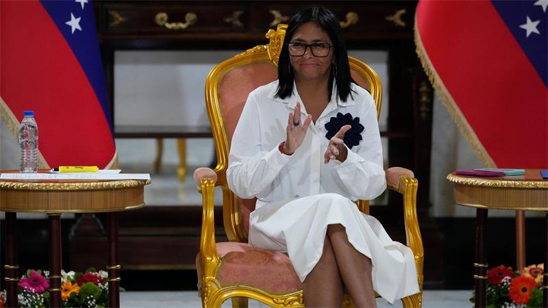 Trump hat erstmals Venezuelas Präsidentin getroffen Die Rede der amtierenden Präsidentin von Venezuela, Delcy Rodriguez, vor der UN-Generaldebatte wird für Donnerstag erwartet. (Archivbild)