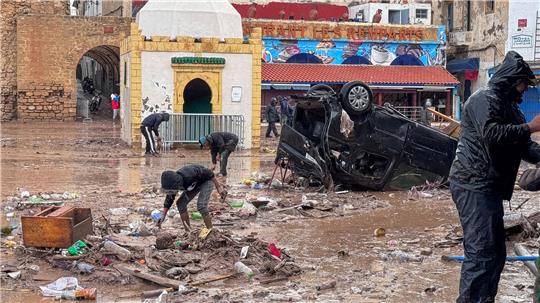 Die Regenfälle führten in der Provinz Safi zu schweren Überschwemmungen.