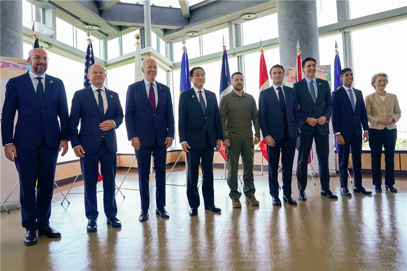 Kampfjet-Projekt Botschaft an Russland - Selenskyj bei G7 Die Regierungschefs der G7 Staaten treffen sich im japanischen Hiroshima zu ihren jährlichen Beratungen.