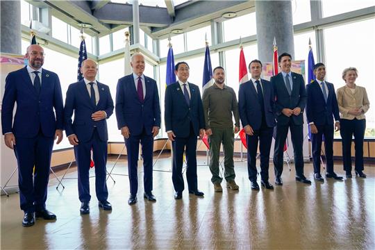 Die Regierungschefs der G7 Staaten treffen sich im japanischen Hiroshima zu ihren jährlichen Beratungen.