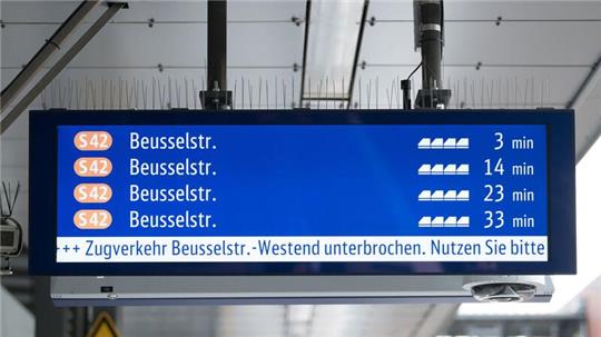 Die Ringbahn ist unterbrochen. 