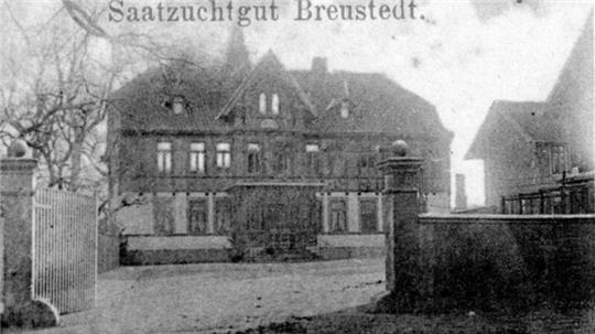 Die Saatzuchtgut Breustedt, hier auf einem Foto von 1909, weckt das Interesse vieler Besucher des Vortrages.