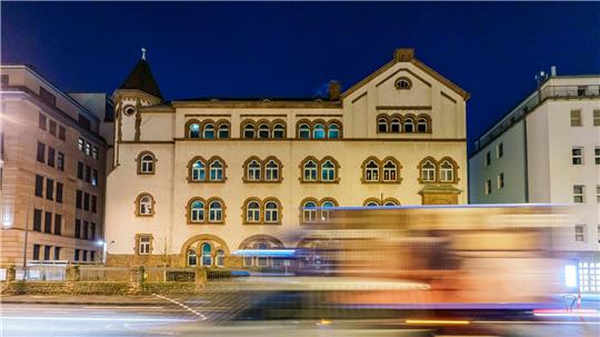 Die Schule des vermissten Jungen in Frankfurt.