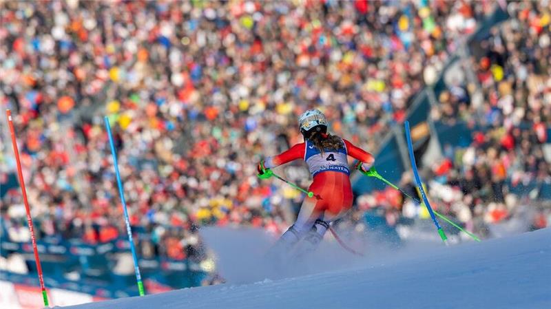 Die Schweiz mit Slalom-Weltmeisterin Camille Rast überragt bei dieser WM.