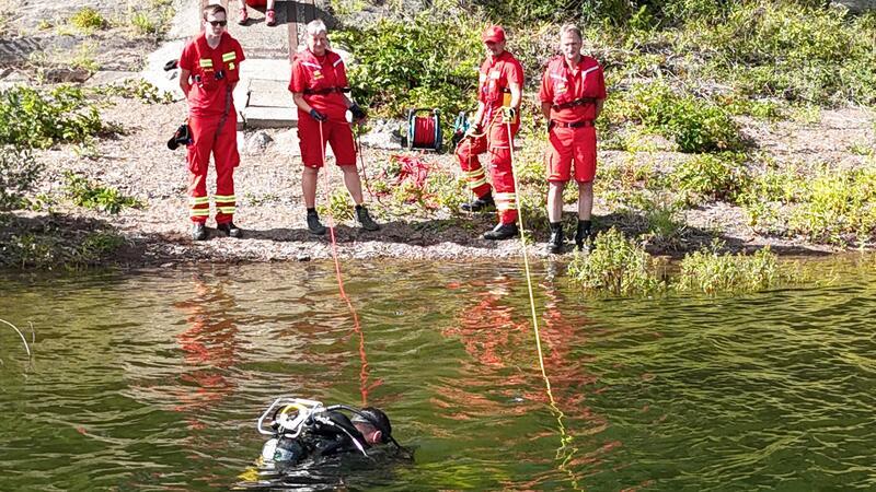 Die Signalmannprüfung wurde am Ufer der Innersten-Talsperre abgelegt.