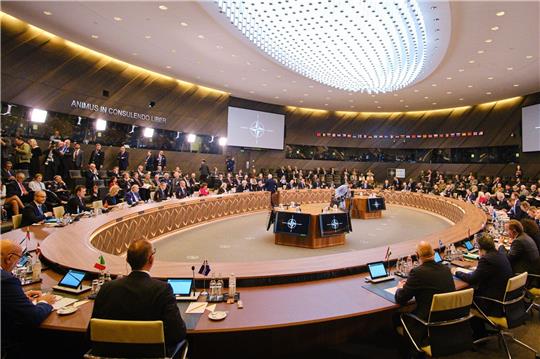 Die Sitzung der Nato-Verteidigungsminister in Brüssel.