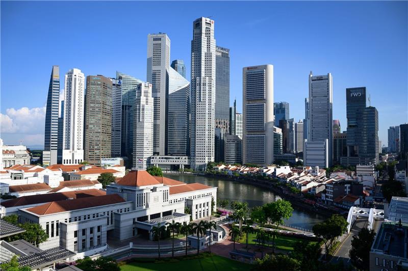 Die Skyline von Singapur. Der Stadtstaat hat extrem strenge Drogengesetze.