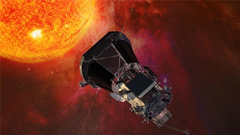 Raumsonde „Parker Solar Probe“ meldet einwandfreien Zustand Die Sonde „Parker Solar Probe“ auf dieser Computergrafik ist 2018 gestartet. (Archivbild)