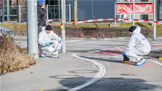 Die Spurensicherung war nach dem Messerangriff im Einsatz. 