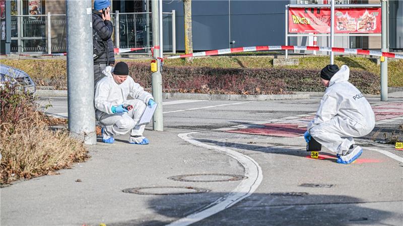 Die Spurensicherung war nach dem Messerangriff im Einsatz. 
