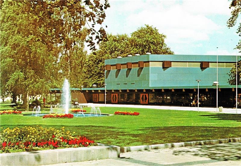 Stadthalle Osterode feiert ihren 50. Geburtstag Die Stadthalle Osterode im Frühjahr 1974 – ein halbes Jahr nach ihrer Eröffnung. Foto: Stadtarchiv Osterode