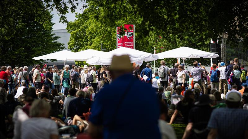Die Stimmung beim Kirchentag war vielerorts ausgelassen.