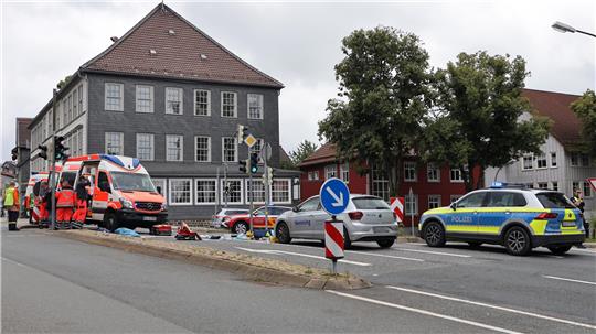 Die Straße war für einige Zeit gesperrt. Foto: Neuendorf