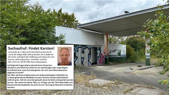 Die Suche geht auch nach zweieinhalb Jahren weiter: Auf Facebook bittet die Familie von Karsten M. um Hinweise. Fotos: Privat
