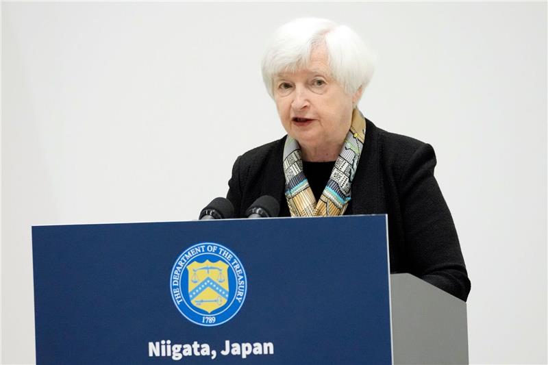 US-Finanzministerin warnt vor „Katastrophe” Die US-amerikanische Finanzministerin Janet Yellen schaut sehr besorgt auf einen möglichen Zahlungsausfall.