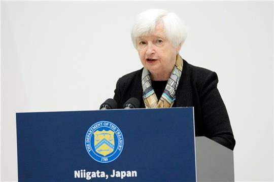 Die US-amerikanische Finanzministerin Janet Yellen schaut sehr besorgt auf einen möglichen Zahlungsausfall.