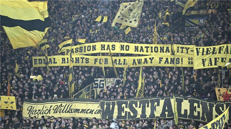 Die Ultra-Fans von Borussia Dortmund fehlen beim Champions-League-Spiel in Bergamo. (Archivbild)