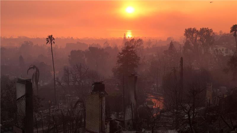 Klimawandel: Brandsaison startet in Kalifornien viel früher Die Verwüstung durch Feuer in Los Angeles.