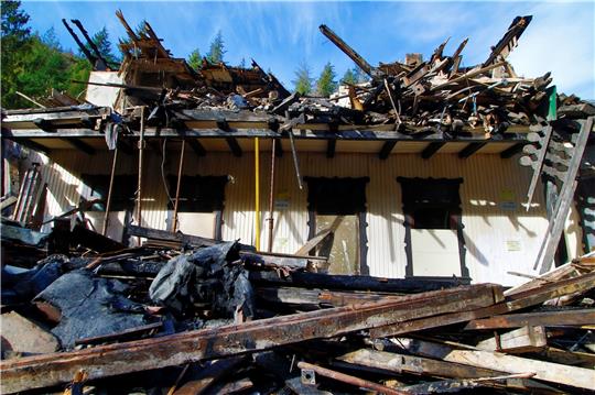 Die Villa Helene ist nur noch ein Schutthaufen. Foto: Epping
