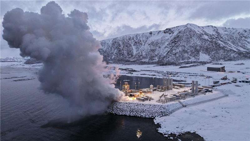 Die Vorbereitungen zum zweiten Testflug am Weltraumbahnhof in Norwegen. (Handout)