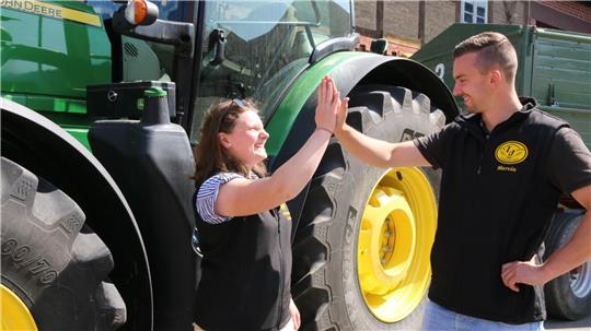 Die Vorsitzende und ihr Vize Johanna-Luisa Sander und Marvin Reimer freuen sich auf viele Unternehmungen, allen voran die „Nordharzfete“ am Samstag.