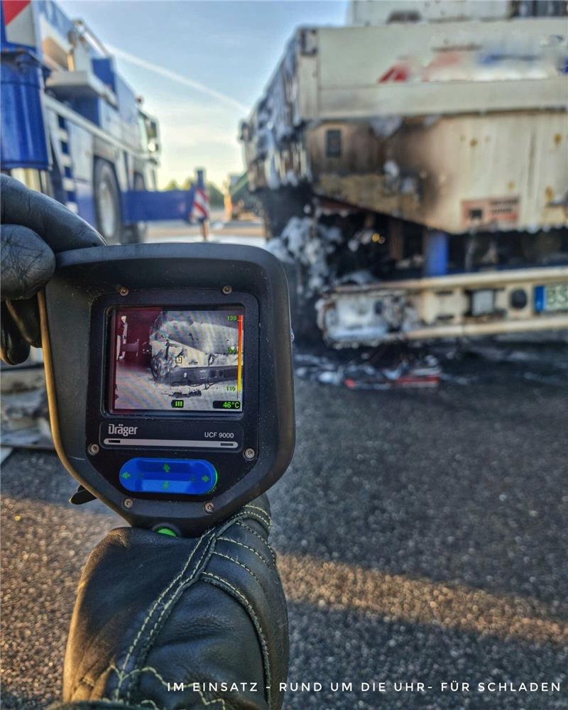 Die Wärmebildkamera kommt ebenfalls zum Einsatz. Foto: Feuerwehr