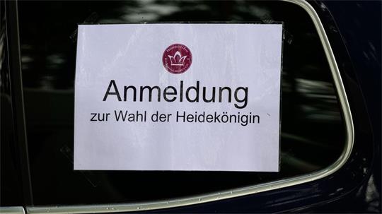 Die Wahl der Heidekönigin ist der Abschluss des Heideblütenfestes. (Archivbild)