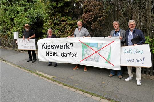 Die Wiedelaher Kieswerk-Pläne waren von Beginn an von Protesten begleitet. Archivfoto: Roß