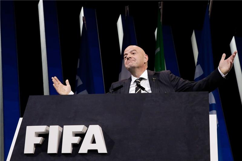 Infantinos Welt - auch ohne Deutschland Die Wiederwahl von FIFA-Präsident Gianni Infantino gilt als sicher. Foto: dpa