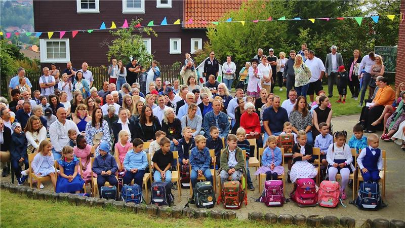 31 ABC-Schützen feiern in Braunlage ihren großen Tag Die Wurmbergschule feiert die Einschulung komplett draußen.