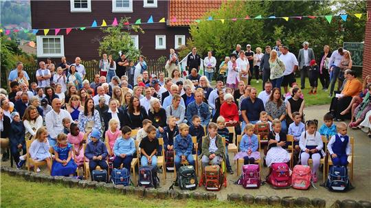 Die Wurmbergschule feiert die Einschulung komplett draußen.