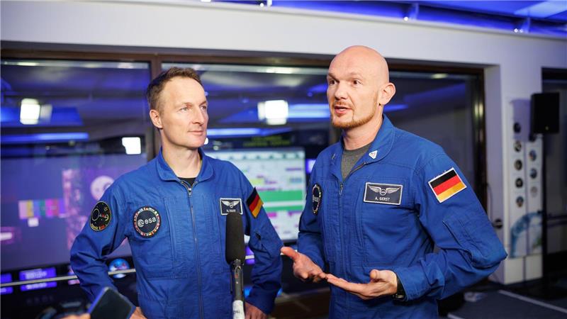 Italiener statt Deutscher bei „Artemis“ - Was bedeutet das? Die beiden deutschen Esa-Astronauten Alexander Gerst und Matthias Maurer (links) hatten mehrfach betont, gern zum Mond fliegen zu wollen. (Archivbild)